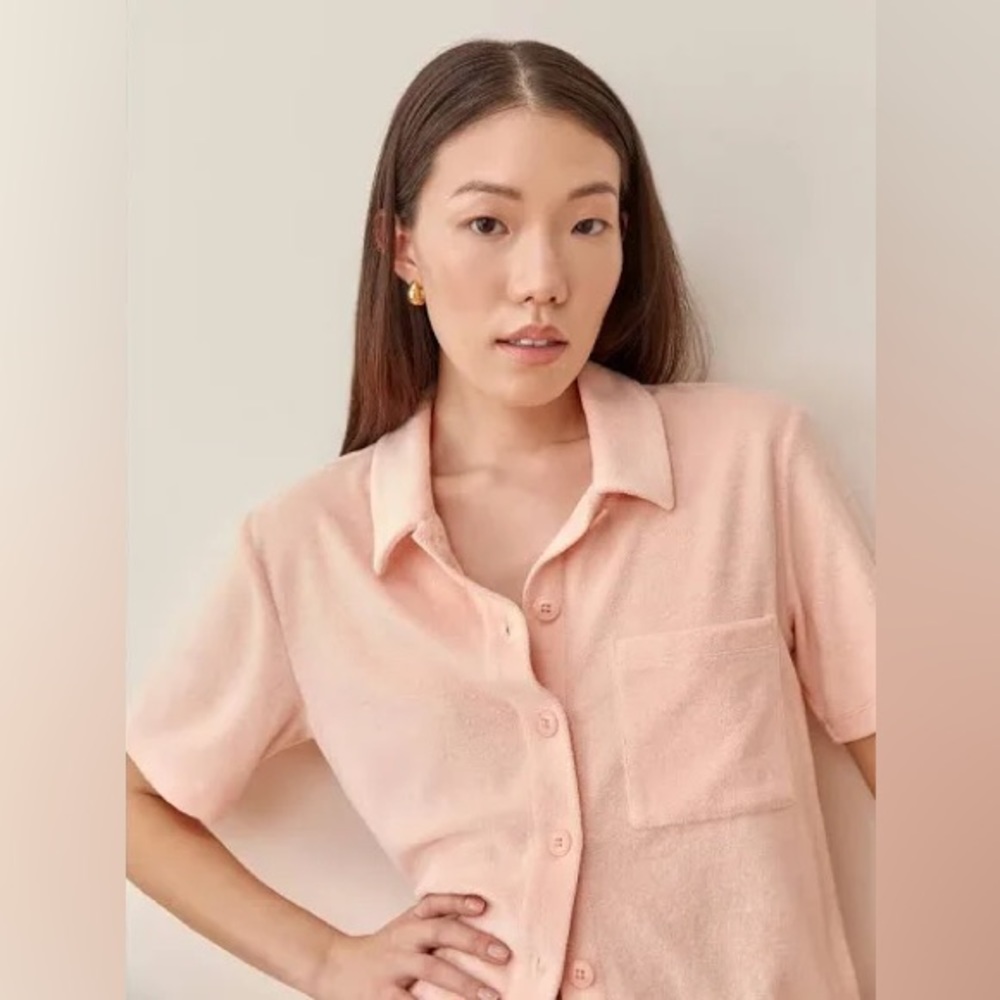Reformation Fiji top in Peach